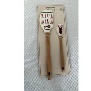 Christmas Holiday Baking Spatula Pair Southern Living Dillard's New with Tags